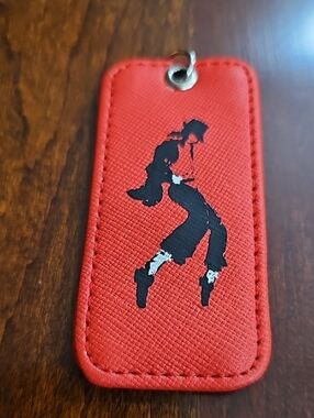 Red Michael Jackson Silhouette Key Holder